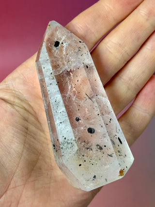 MAGIC TOWER - Black Tourmaline Included Quartz (O) Tower The Crystal Avenues 