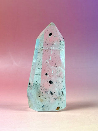MAGIC TOWER - Black Tourmaline Included Quartz (O) Tower The Crystal Avenues 