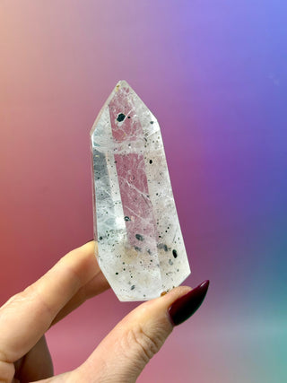 MAGIC TOWER - Black Tourmaline Included Quartz (O) Tower The Crystal Avenues 