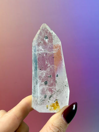 MAGIC TOWER - Black Tourmaline Included Quartz (O) Tower The Crystal Avenues 