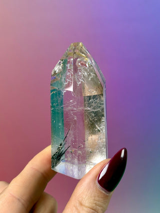 MAGIC TOWER - Black Tourmaline Rutile Quartz (V) Tower The Crystal Avenues 