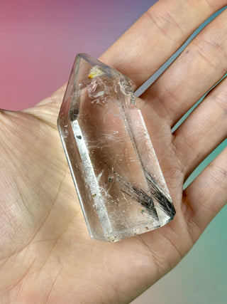 MAGIC TOWER - Black Tourmaline Rutile Quartz (V) Tower The Crystal Avenues 