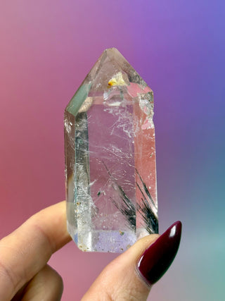 MAGIC TOWER - Black Tourmaline Rutile Quartz (V) Tower The Crystal Avenues 