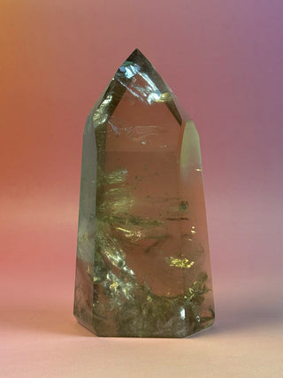 MAGIC TOWER - Champagne Smokey Quartz (B) Druze The Crystal Avenues 