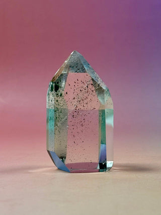 MAGIC TOWER - Clear Quartz with Epidote (W) Tower The Crystal Avenues 