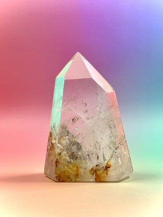 MAGIC TOWER - Golden Healer Quartz w. Epidot (16) tumble stone The Crystal Avenues 