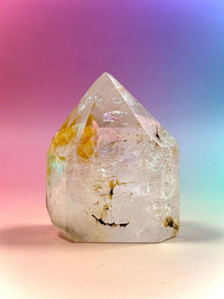 MAGIC TOWER - Golden Healer Quartz w. Epidot (19) tumble stone The Crystal Avenues 