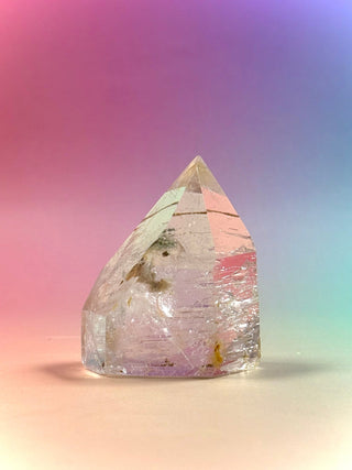 MAGIC TOWER - Golden Healer Quartz w. Epidot & Lavender Amethyst (20) tumble stone The Crystal Avenues 