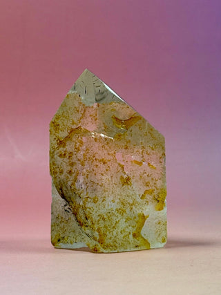 MAGIC TOWER - Golden Healer Quartz with Black Tourmaline Rutile (K) Tower The Crystal Avenues 