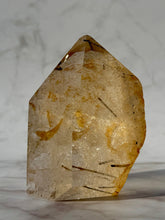 Indlæs billede til gallerivisning MAGIC TOWER - Golden Healer Rutile Quartz (2) tumble stone The Crystal Avenues 
