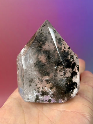 MAGIC TOWER - Golden Rutilated Quartz with Epidote & Chlorite (6A) Tower The Crystal Avenues 