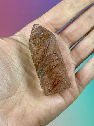 MAGIC TOWER - Rare Red Copper Rutile Quartz (Æ) Tower The Crystal Avenues 