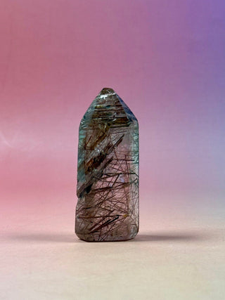 MAGIC TOWER - Rare Red Copper Rutile Quartz (Æ) Tower The Crystal Avenues 