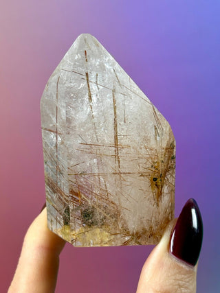 MAGIC TOWER - Rare Red Copper Rutile Quartz (M) Tower The Crystal Avenues 