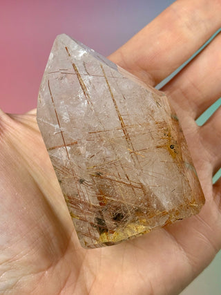 MAGIC TOWER - Rare Red Copper Rutile Quartz (M) Tower The Crystal Avenues 
