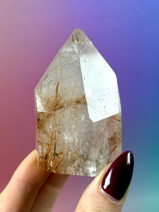 MAGIC TOWER - Rare Red Copper Rutile Quartz (M) Tower The Crystal Avenues 