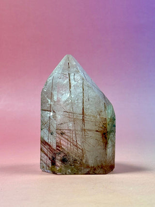 MAGIC TOWER - Rare Red Copper Rutile Quartz (M) Tower The Crystal Avenues 