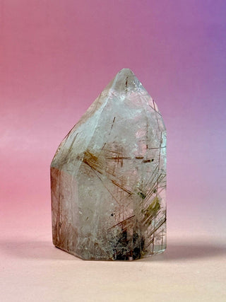MAGIC TOWER - Rare Red Copper Rutile Quartz (M) Tower The Crystal Avenues 