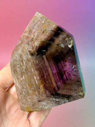 MAGIC TOWER - Smokey Phantom Amethyst with Golden Healer (D) Tower The Crystal Avenues 