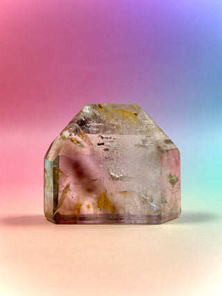 MAGIC TOWER - Smokey Phantom Quartz w. Golden Healer (25) Druze The Crystal Avenues 