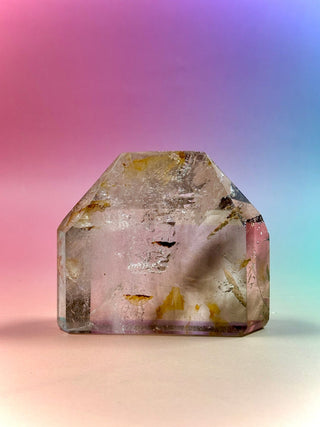 MAGIC TOWER - Smokey Phantom Quartz w. Golden Healer (25) Druze The Crystal Avenues 