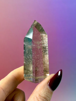 MAGIC TOWER - Smokey Phantom Quartz with Black Rutile (Z) Tower The Crystal Avenues 