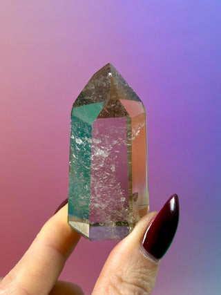 MAGIC TOWER - Smokey Phantom Quartz with Black Rutile (Z) Tower The Crystal Avenues 