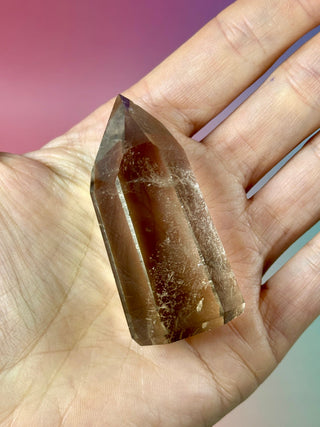 MAGIC TOWER - Smokey Phantom Quartz with Black Rutile (Z) Tower The Crystal Avenues 