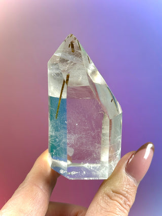 MAGIC TOWER - Tri-Colored Rutile Quartz (11) Druze The Crystal Avenues 