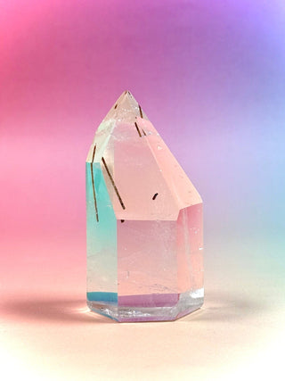 MAGIC TOWER - Tri-Colored Rutile Quartz (11) Druze The Crystal Avenues 