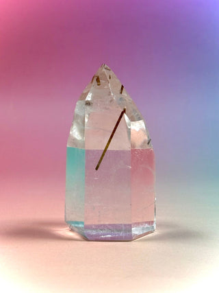 MAGIC TOWER - Tri-Colored Rutile Quartz (11) Druze The Crystal Avenues 