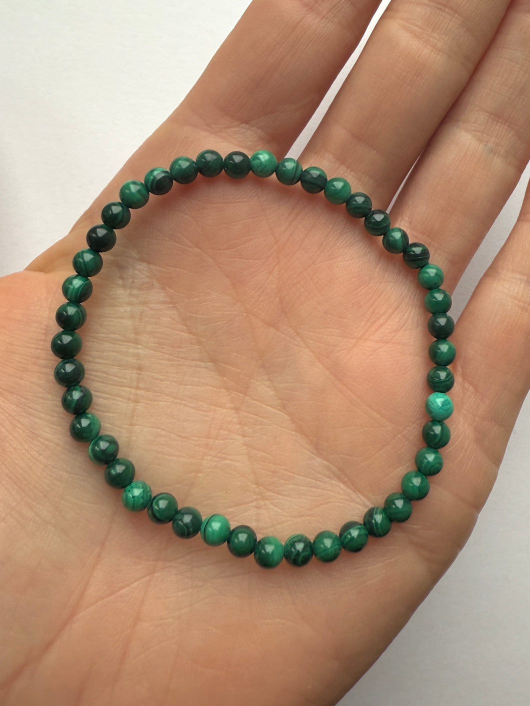 MALACHITE BRACELET (4MM) Bracelet The Crystal Avenues 