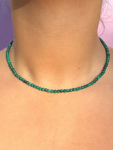 Load image into Gallery viewer, MALACHITE CHOKER NECKLACE Necklace The Crystal Avenues 
