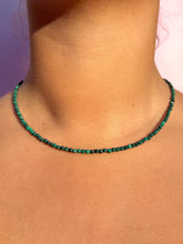 Indlæs billede til gallerivisning MALACHITE FACET CHOKER NECKLACE Necklace The Crystal Avenues 
