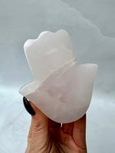 Load image into Gallery viewer, MANGANO CALCITE HAMSA (7) Palmstone The Crystal Avenues 
