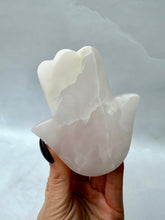 Load image into Gallery viewer, MANGANO CALCITE HAMSA (8) Palmstone The Crystal Avenues 
