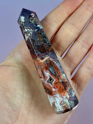 MEXICAN LAGUNA LACE AGATE TOWER (2) Tower The Crystal Avenues 