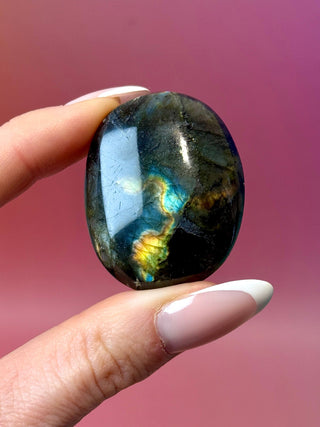 MIDNIGHT LABRADORITE PALM STONE (29) Palm stone The Crystal Avenues 