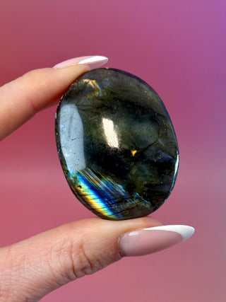 MIDNIGHT LABRADORITE PALM STONE (5) Palm stone The Crystal Avenues 