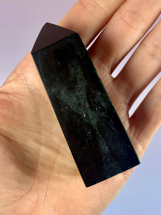 Midnight Nephrite Jade – Polished Tower (1) Tower The Crystal Avenues 