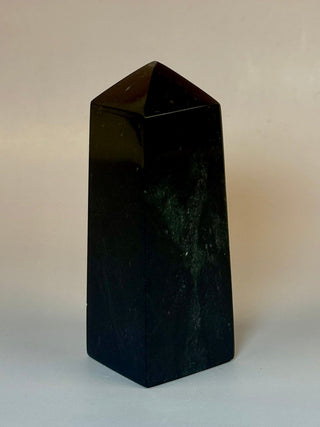 Midnight Nephrite Jade – Polished Tower (1) Tower The Crystal Avenues 
