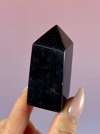 Midnight Nephrite Jade – Polished Tower (2) Tower The Crystal Avenues 