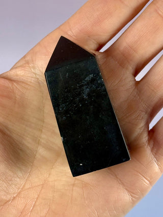 Midnight Nephrite Jade – Polished Tower (2) Tower The Crystal Avenues 