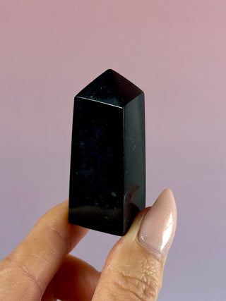 Midnight Nephrite Jade – Polished Tower (3) Tower The Crystal Avenues 