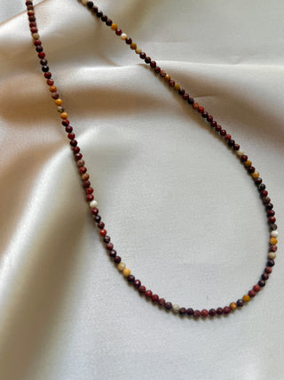 MOOKAITE JASPER FACET CHOKER NECKLACE Necklace The Crystal Avenues 