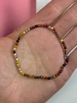 MOOKAITE JASPER FACET STRETCH BRACELET Bracelet The Crystal Avenues 