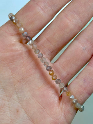 MOONSTONE FACET STRETCH BRACELET Bracelet The Crystal Avenues 