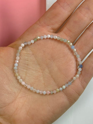 MORGANITE FACET STRETCH BRACELET Bracelet The Crystal Avenues 