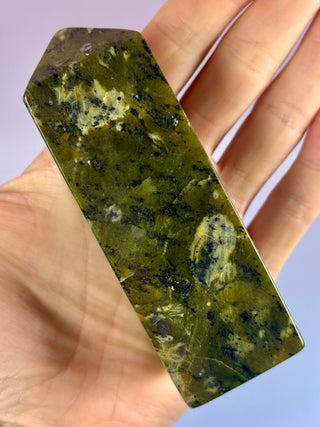Mossland Nephrite Jade – Polished Tower (1) Tower The Crystal Avenues 