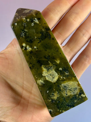 Mossland Nephrite Jade – Polished Tower (1) Tower The Crystal Avenues 